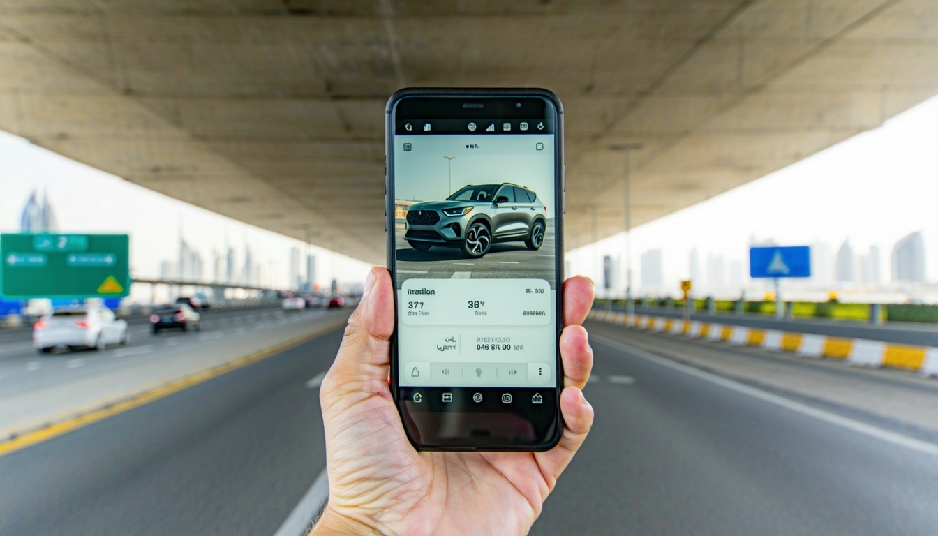 Mobile app for tracking toll expenses in Dubai