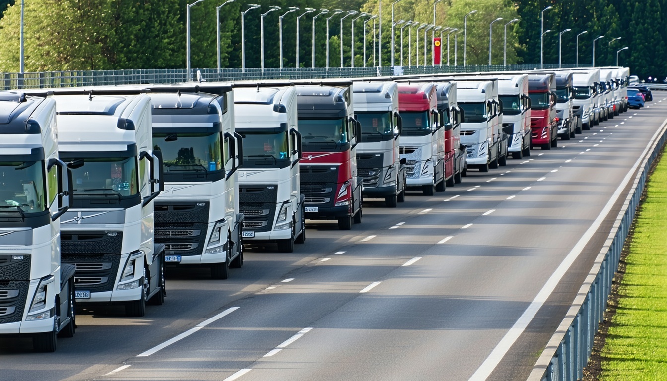 Fleet of vehicles managed with toll solutions